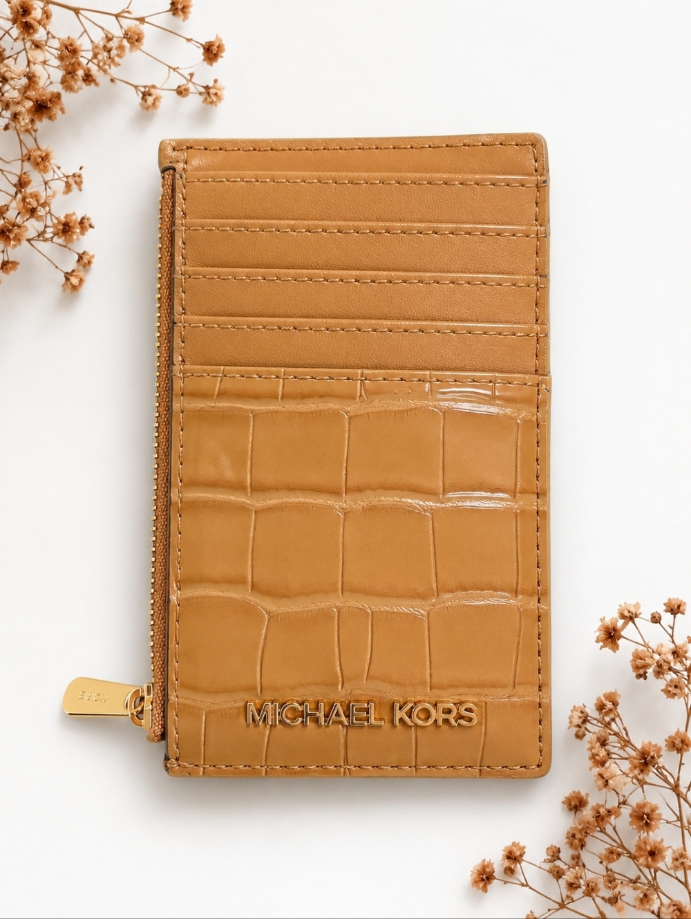 MICHAEL KORS ZIP CARD HOLDER